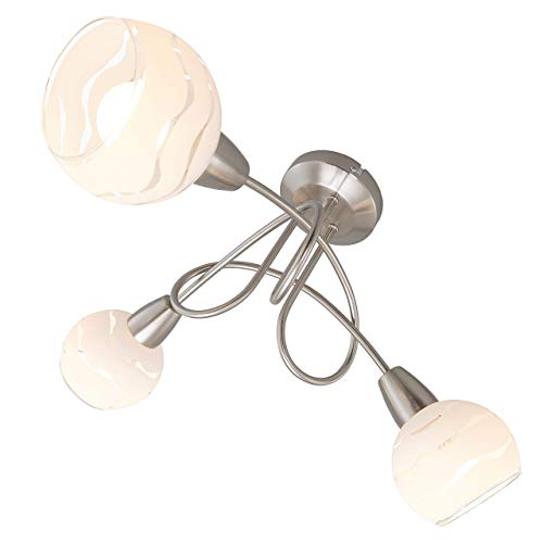 Briloner Leuchten Lámpara de techo, con 3 focos giratorios y orientables, cromo