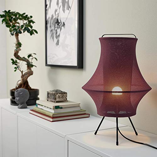 IKEA FYXNAS Lámpara de mesa, 44 cm [Rojo oscuro]