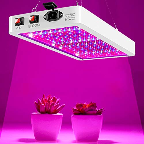 Lámpara hortícola LED de crecimiento floración de 312 LED, lámpara para plantas, espectro completo, Grow Light para plantas, flores y verduras, interior hidropónico, germinación (2000W – 312LEDs)