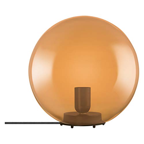 LEDVANCE Vintage Edition 1906 - Lámpara de mesa con casquillo E27, cristal naranja, sin bombilla, mesa de burbujas