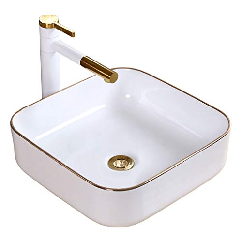Los baños de cerámica Lavabo Plaza Home Hotel encimera del lavabo de baño (sin grifo) -39x13.5cm