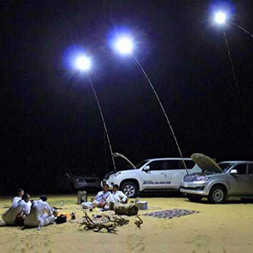 Luces de campamento para coche WATOPI telescópicas COB LED para barbacoa, impermeable, 2 modos, lámpara de pesca, camping al aire libre