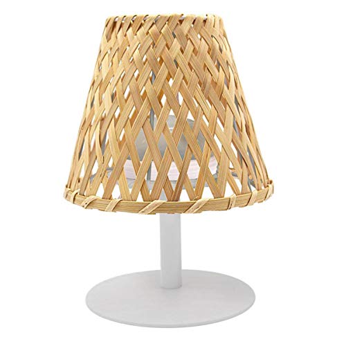 Lumisky IBIZA Lámpara de mesa inalámbrico, Acero, Gris, Bambú