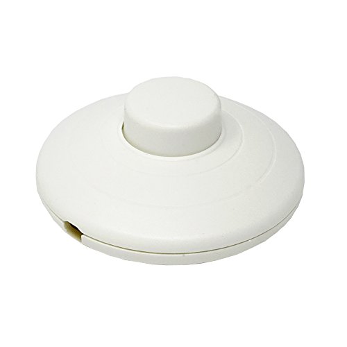 Soporte Pedal Interruptor color Blanco 250 V Redondo CE Interruptor de pie para de pie y mesa Leuchten 924051 – Interruptor