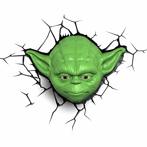 Star Wars 3DLIGHTFX-Lámpara 3D SW Yoda, Multicolor