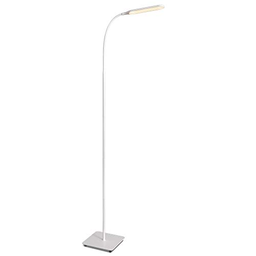 TaoTronics - Lámpara de pie LED moderna para lectura y trabajo, regulable, luz con cuello de ganso ajustable, excelente para trabajos de costura o en dormitorios
