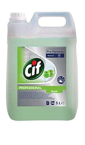 Cif Cif - Limpiador de suelos de manzana verde profesional, juego de 2 unidades de 5 l – 5000 ml