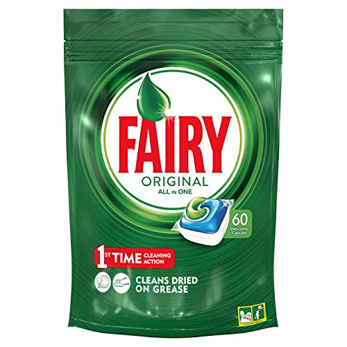 Fairy Original Todo en 1 Cápsulas de Lavavajillas - Pack de 60 Unidades