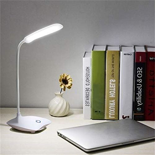 Lámpara Escritorio 35 * 10 * 13cm lámpara de mesa de 1.5W USB lámpara de tabla recargable 3 modos LED ajustable lámparas de escritorio Luz 4 Tabla de colores (Body Color : Blue)