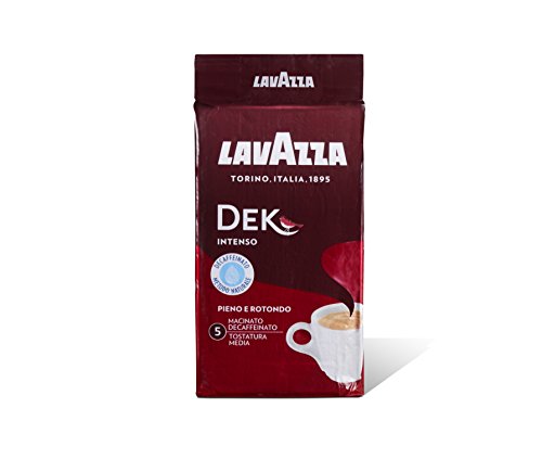 Lavazza - Café molido descafeinado Dek Intenso, 10 paquetes de 250 gramos [2,5 kg)