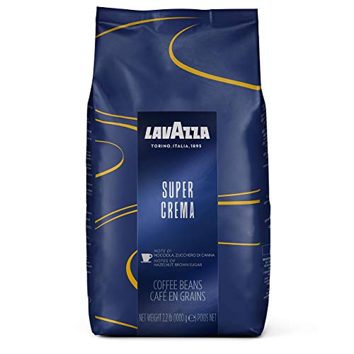 Lavazza Espresso Super Crema, Café de Grano Tostado, 1000 g