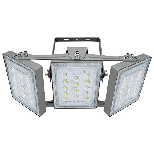LED Flood Light, STASUN 90W 8100lm Outdoor Security Lights with Wider Lighting Angle, 5000K Daylight, Adjustable Heads, IP65 Waterproof Outdoor Wall Lighting for Yard, Street, Warehouse