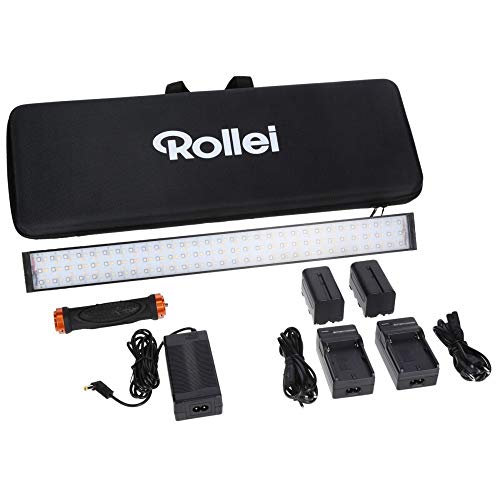 Linterna LED Rollei Lumen | RGB Bi-Color Video Light | App Control | LED Video Light adecuado para retratos, productos y videografía