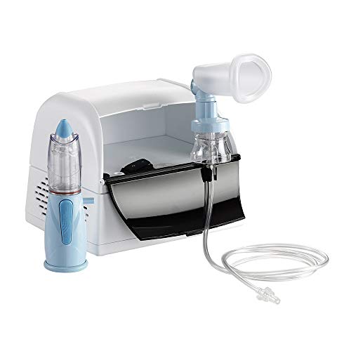 Nebula Air Liquide - Sistema de aerosol para aerosolterapia , adultos y niños, contiene ducha Nasal Rinowash y mascara Nebula Spacer