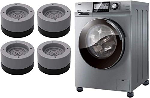 Seisso - 4 piezas universales para lavadora, pies estabilizador, base cojín antigolpes, para lavadoras, frigoríficos, lavadoras y secadoras