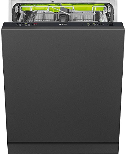 Smeg ST5233 Totalmente integrado 13cubiertos A++ lavavajilla - Lavavajillas (Totalmente integrado, Tamaño completo (60 cm), Negro, 30 cm, Cajón, Acero inoxidable)