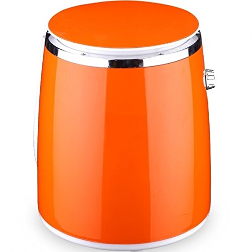 Syntrox Germany WM-380W - Lavadora con centrifugadora (3 kg), color naranja