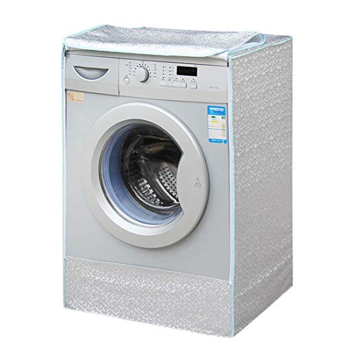 Tongliang - Funda impermeable para lavadora (60 x 65 x 85 cm, tejido de paraguas antipolvo para lavadora y secadora con rodillos)