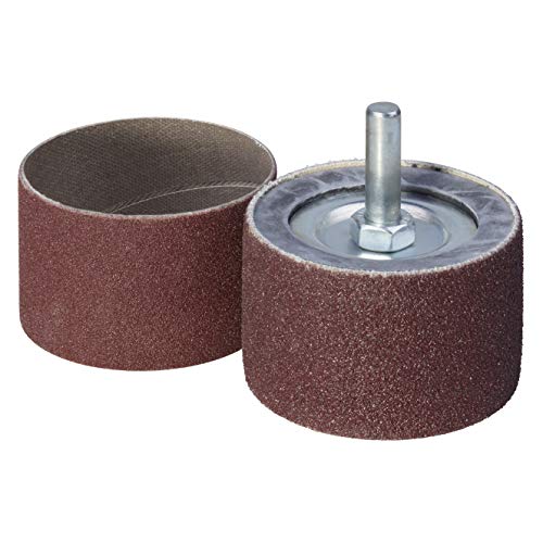 Wolfcraft 2038000 cilindro abrasivo con 2 bandas, vástago 6 mm PACK 1, 45x30mm