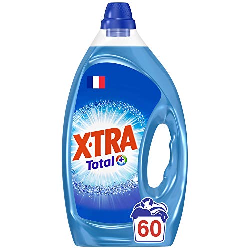 XTRA Total - Lessive Liquide Universelle - Blanc et Couleur - 60 Lavages (3L)