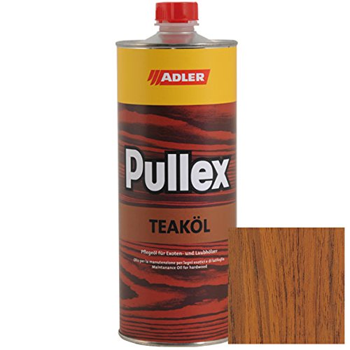 ADLER Pullex Aceite para teca - Color: Teca/Marrón 1 l - Aceite para maderas en interiores y exteriores