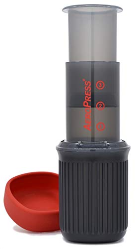 AeroPress - 10R11 - Go - Cafetera de plástico, ideal para viajar, color gris