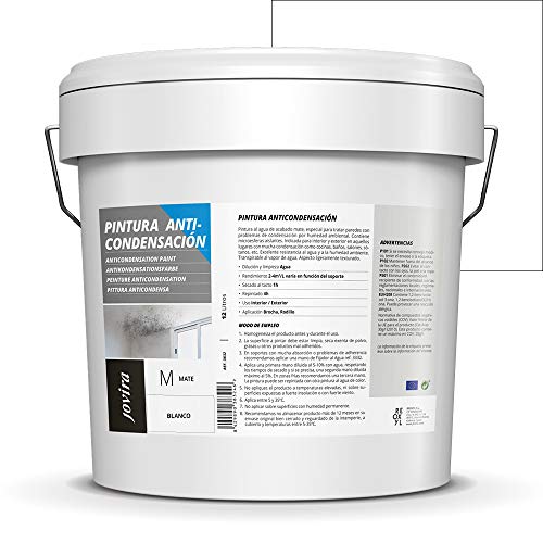 ANTICONDENSACION Antihumedad Antimoho, anti-condensacion antimoho exterior-interior. Eficaz para paredes de yeso, hormigon, cemento. (4 Litros)