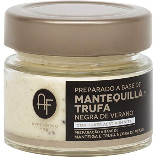 Appennino Food- Mantequilla con Trufa Negra de Verano - Exótico sabor - Producto 100 % Italiano - 50 Gramos