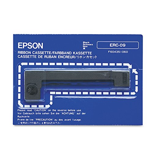 Epson ERC-09 Black Printer Ribbon cinta para impresora - Cinta de impresoras matriciales (Epson M-160/163/164/180/182/183/185/190/191/192/195)