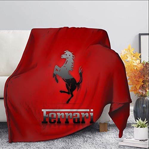 Ferrari - Manta para sofá o cama, manta de forro polar