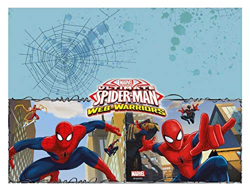 Folat B.V. 85155 Ultimate Spider-Man Web-Warriors, Mantel de Plástico, Multicolor, 120 x 180 cm