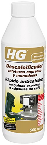 HG - Descalcificador para maquinas de cafe expreso, 500 ml