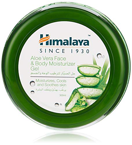 Himalaya Aloe Vera Face & Body Moisturizing Gel, with Aloe Vera, moisturizes, cools and soothes skin, 300 ml