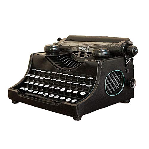HnF Modelo de máquina de Escribir Manual Vintage clásico, máquina de Escribir Antigua de decoración fácil de Limpiar