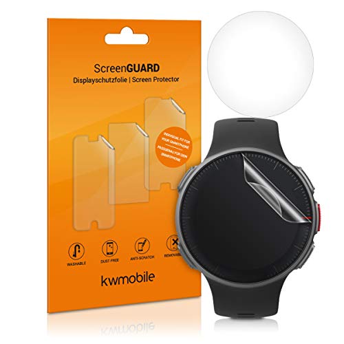 kwmobile 2X Protector de Pantalla Compatible con Polar Vantage M - Salvapantallas Transparente para Fitness Tracker smartwatch