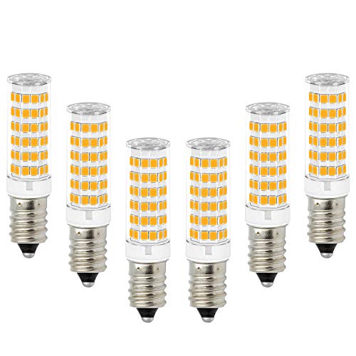 Lamparas Bombillas Pequeñas de LED SES Casquillo E14 7W 600Lm de Bajo Consumo Blanco Calido 3000K AC220-240V Equivalente a Bombilla Halogena Incandescente de 60W Lot de 6 de Enuotek