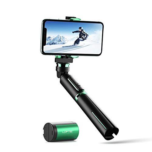 LOFTer Smartphone Estabilizador Gimbal de Ejes, 3 en 1 Bluetooth Móvil Palo Selfie Trípode con Mando a Distancia, para GoPro y iPhone 8/9/11 Pro max/x/xs/xr, Samsung S9/8/7/Huawei