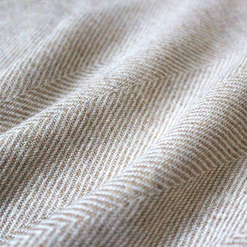 Lorenzo cana manta de lana de 100% cachemira – Colcha, – Manta de sofá o manta – Exquise y saco en Ecru Blanco