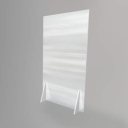 Mampara divisora semi-transparente anti contagio y protección de 100 x 180 cm