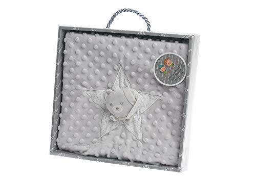 Manta del bebé, suave y caliente manta de burbuja manta de doble capa, (gris)