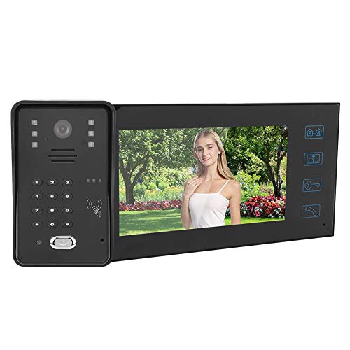 Monitor LCD digital con mando a distancia. Campana LCD a prueba de lluvia, videoportero con tarjeta de contraseña(European regulations)
