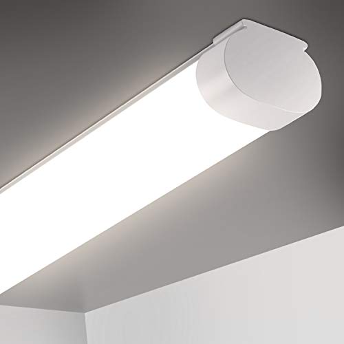 Oeegoo Tubo LED 120cm, 33W 3300Lm (reemplazo de bombilla de 300W) Tubo fluorescente, Impermeable IP65 Luminaria de Taller lámpara de baño Garaje Oficina Bodega Cocina blanco neutro 4000K