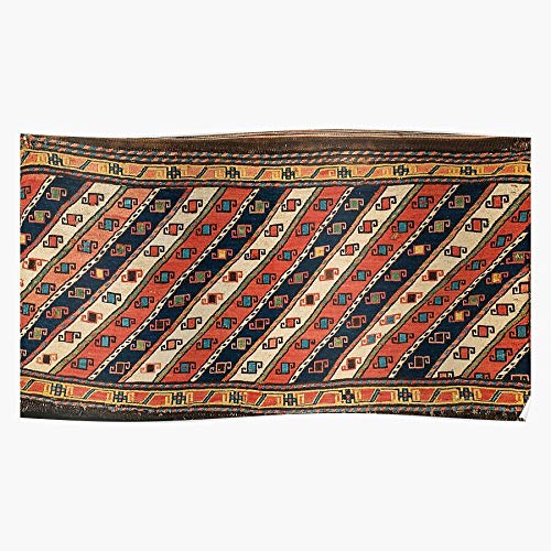 Persian Carpet Vintage Oriental Antique Tribal Sumakh Rug El póster de decoración de interiores más impresionante y elegante disponible en tendencia ahora