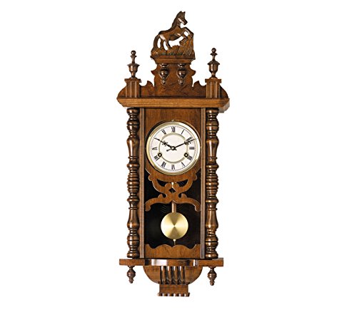 RELOJESDECO Reloj de Pared de péndulo 77cm, Reloj de péndulo, Reloj con carrillón, maquinaria Cuarzo, Precioso, péndulo Protegido Cristal.