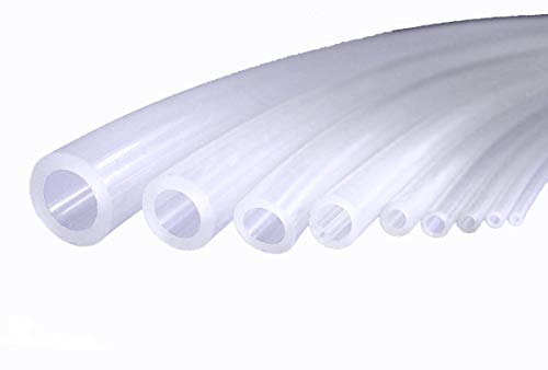 SenTECH Tubo de Silicona de Grado Industrial, 6mm ID x OD 8mm, Espesor de la Pared 1mm, Tubo de Manguera de Agua o Aire 1 Metro de Longitud