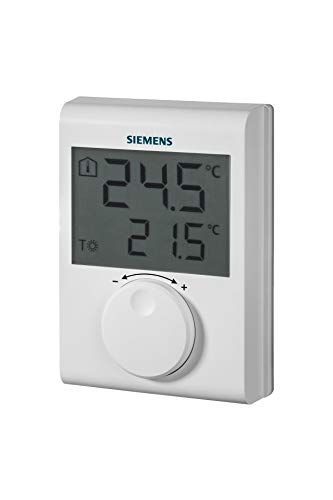 Siemens iQ500 RDH100 Blanco termoestato - Termostato (Blanco, IP20, 5-30 °C, LCD, Batería, AA)