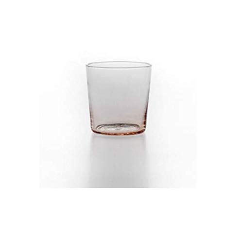 VG Ve_Nier Pure Glass - Lote de 2 Vasos (8 x 8,5 cm) Color de Cuarzo Rosa, Talla única