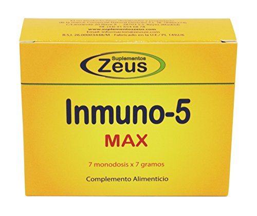 Zeus Inmuno - 5, Complemento Alimenticio, 7 Sobres  de 7 gr