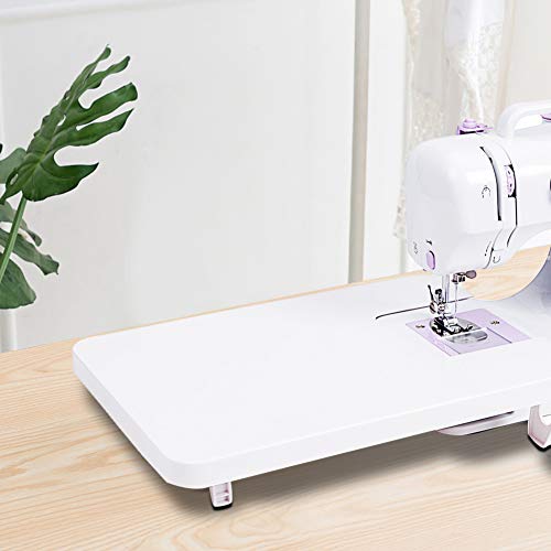 Accesorio de mesa extensible para máquina de coser para coser, borde plegable en plástico para máquina de coser, para costura doméstica