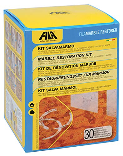 Arkstone - Fila FilaMarble Marble Restorer - Kit salvavidas de mármol para restauración brillante de piedras aglomeradas